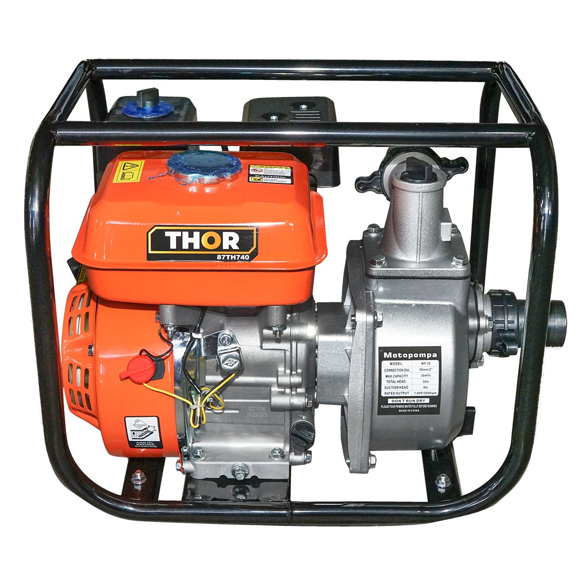 Motopompa WP20 motor 7.5 CP benzina debit maxim 30 m3/h Thor